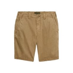 Szorty chino Superdry Utility. Brązowe szorty męskie Superdry., na lato, bez wzorów, klasyczne. Za 307.15 zł.
