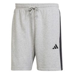 Spodenki Adidas Sport M 3S Ft Dorosłych. Szare krótkie spodenki sportowe męskie Adidas, m, bez wzorów, z bawełny, na fitness i siłownię. Za 155.60 zł.