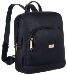 Plecak damski Peterson PTN PL-29601 granatowy. Niebieskie plecaki damskie Peterson, bez wzorów, ze skóry ekologicznej. Za 149.99 zł.