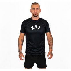 Knockout kyl Koszulka. Czarne koszulki sportowe męskie KNOCKOUT, m, bez wzorów, bez kołnierzyka, bez ramiączek. Za 119.03 zł.