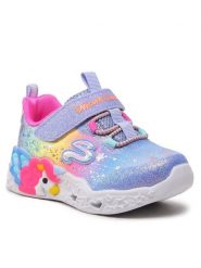 Skechers Sneakersy Twilight Dream 302681N/BLMT Fioletowy. Fioletowe buty sportowe dziewczęce Skechers, bez wzorów, z materiału, bez zapięcia. Za 173.39 zł.