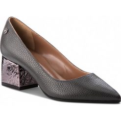 Półbuty POLLINI - SA10165G16TE102A W.Shoe. Szare półbuty damskie Pollini, bez wzorów, ze skóry, eleganckie, bez obcasa, na obcasie, bez zapięcia. W wyprzedaży za 739.00 zł.