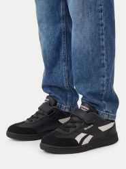 Reebok Sneakersy CEO-LEA-D680 Czarny. Czarne trampki i tenisówki chłopięce Reebok, bez wzorów, ze skóry, bez zapięcia. Za 129.99 zł.