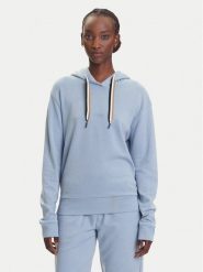 BOSS Bluza CP Stripe 50524760 Błękitny Regular Fit. Niebieskie bluzy damskie Boss, s, bez wzorów, z bawełny, bez kaptura. Za 329.99 zł.