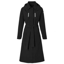 Damska kurtka wodoodporna Basil MosseTrench-Coat. Czarne kurtki damskie BASIL, s, bez wzorów, z materiału, bez kaptura. Za 661.95 zł.