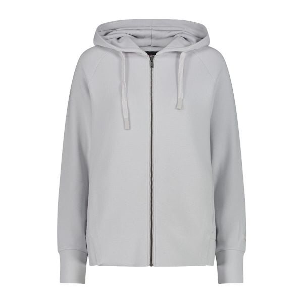 Damska bluza z kapturem z jerseyu CMP. Niebieskie bluzy damskie CMP, bez wzorów, z jersey, z kapturem, na jogę i pilates. Za 352.45 zł.