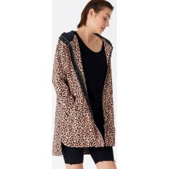 Parka oversize w panterkę - Wielobarwn. Szare parki damskie House, s, bez wzorów, bez kaptura. W wyprzedaży za 39.99 zł.
