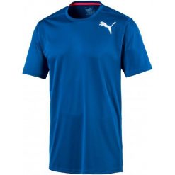 Puma Koszulka Sportowa Essential Ss Tee Lapis Blue Xl. Niebieskie koszulki sportowe męskie Puma, z materiału. W wyprzedaży za 69.00 zł.