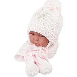 Czapka niemowlęca z szalikiem CZ+S 001A biała. Czapki dla dzieci marki Reserved. Za 38.76 zł.