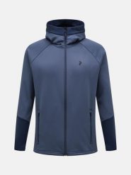 Bluza Peak Performance męska Rider Zip Hood. Niebieskie bluzy męskie Peak Performance, m, bez wzorów, z elastanu, z kapturem. Za 599.00 zł.