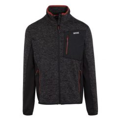 Męska Bluza Polarowa Baslinn Marl Z Pełnym Zamkiem Błyskawicznym. Czarne bluzy męskie Regatta, na zimę, m, bez wzorów, z polaru, bez kaptura. Za 94.99 zł.