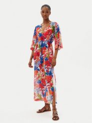 Selmark Sukienka plażowa BL596 Kolorowy Relaxed Fit. Sukienki damskie Selmark, na plażę, m, bez wzorów, z syntetyku, bez kołnierzyka, bez ramiączek. Za 149.99 zł.