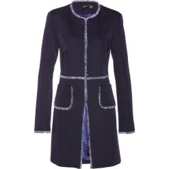 Żakiet bonprix ciemnoniebiesko-biały. Fioletowe żakiety damskie bonprix, bez wzorów, eleganckie. Za 104.99 zł.