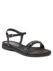 Lasocki Sandały RST-4876-02 Czarny. Czarne klapki damskie Lasocki, bez wzorów, ze skóry, bez obcasa, na płaskiej podeszwie, bez zapięcia. Za 169.99 zł.