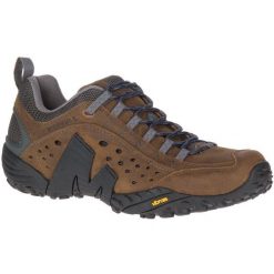 Buty trekkingowe na co dzień męskie MERRELL INTERCEPT skóra. Brązowe trekkingi męskie Merrell, trekkingowe. Za 539.00 zł.