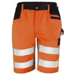 Podstawowe Męskie Odblaskowe Szorty Bezpieczeństwa Cargo. Brązowe krótkie spodenki sportowe męskie RESULT, m, bez wzorów, z bawełny, na fitness i siłownię. Za 166.99 zł.