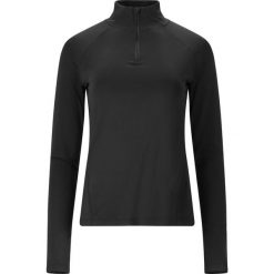 Bluza z długim rękawem Athlecia Grina. Czarne bluzy damskie Athlecia, bez wzorów, bez kołnierzyka, bez ramiączek, do biegania. Za 229.50 zł.