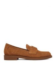 Badura Loafersy EO-ADELE-LT2674-6 Brązowy. Brązowe mokasyny damskie Badura, ze skóry. Za 349.99 zł.