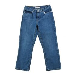 Levi Strauss damskie klasyczne spodnie Capri. Niebieskie spodnie sportowe damskie Levi's, l, bez wzorów, z denimu. Za 127.76 zł.
