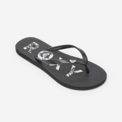 Japonki damskie Roxy To The Sea. Czarne obuwie sportowe damskie Roxy, bez wzorów, z kauczuku. Za 89.99 zł.