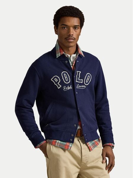 Polo Ralph Lauren Bluza 710P04875001 Granatowy Regular Fit. Niebieskie bluzy męskie Polo Ralph Lauren, l, bez wzorów, bez kaptura. Za 1,449.00 zł.