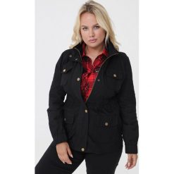 Czarna Kurtka Trade. Czarne kurtki damskie Born2be, na jesień, l, bez wzorów, bez kaptura. Za 119.99 zł.