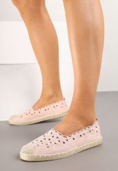 Różowe Ażurowe Espadryle Vices z Ozdobną Plecionką Arivrae. Czerwone espadryle damskie Born2be, na lato, w ażurowe wzory, eleganckie, bez obcasa, na płaskiej podeszwie, bez zapięcia. Za 59.99 zł.