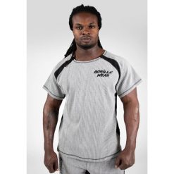 Koszulka fitness męska Gorilla Wear Augustine Old School Work Out Top. Zielone buty sportowe męskie GORILLA WEAR, bez zapięcia, na fitness i siłownię. Za 259.00 zł.