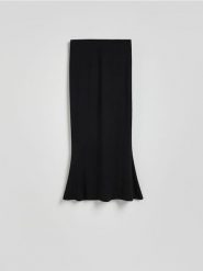 Spódnica maxi z modalu - czarny. Czarne spódnice damskie Reserved, l, bez wzorów, maxi, dopasowane. Za 89.99 zł.