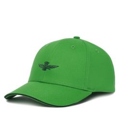 Czapka z daszkiem Aeronautica Militare. Zielone czapki i kapelusze męskie Aeronautica Militare, bez wzorów. Za 139.99 zł.