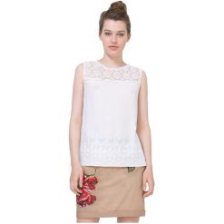 Desigual Bluzka Damska Blusa Sol 74B2Wh3 1000 (Rozmiar Xs). Bluzki damskie marki Desigual. W wyprzedaży za 176.00 zł.