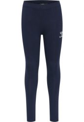 Legginsy dziewczęce Hummel Onze. Niebieskie legginsy dla dziewczynek Hummel, bez wzorów, z bawełny. Za 184.00 zł.