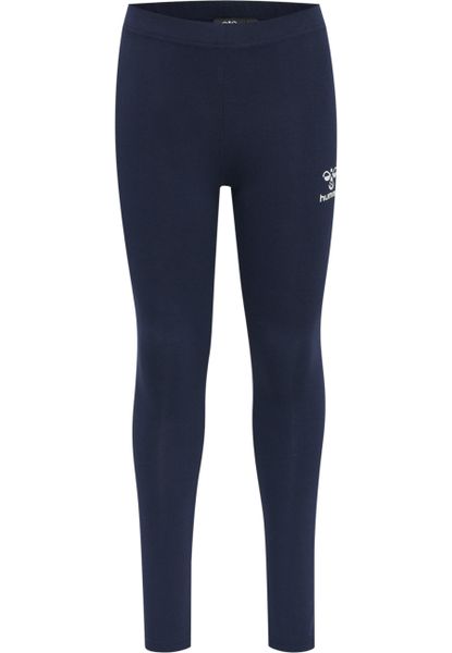 Legginsy dziewczęce Hummel Onze. Niebieskie legginsy dla dziewczynek Hummel, bez wzorów, z bawełny. Za 119.00 zł.