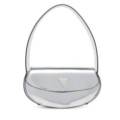 Torebka Guess. Szare torebki do ręki damskie Guess, z aplikacjami, klasyczne, bez dodatków. Za 299.99 zł.