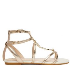 Sandały Liu Jo. Żółte sandały damskie Liu Jo, bez wzorów, bez obcasa, na płaskiej podeszwie, bez zapięcia. Za 559.99 zł.