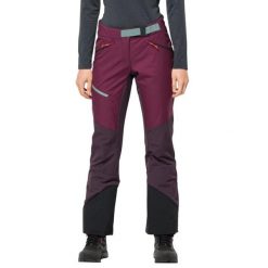 Damskie Spodnie Narciarskie Alpspitze. Fioletowe spodnie snowboardowe damskie Jack Wolfskin, na lato, bez wzorów, z materiału, narciarskie. Za 724.99 zł.