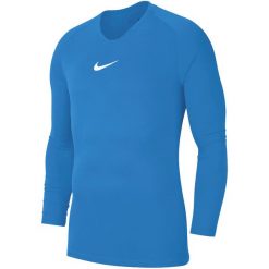 Męska Koszulka Z Długim Rękawem Park DriFIT Base Layer Top. Niebieskie koszulki sportowe męskie Nike, m, bez wzorów, bez kołnierzyka, bez ramiączek, trekkingowe. Za 138.99 zł.