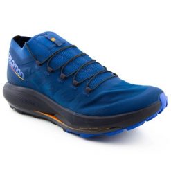 Buty do biegania męskie Salomon Pulsar Trail Pro. Niebieskie buty sportowe męskie Salomon, bez zapięcia, do biegania. W wyprzedaży za 407.00 zł.