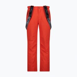 Spodnie narciarskie męskie CMP. Czerwone spodnie snowboardowe męskie CMP, m, bez wzorów, narciarskie. Za 409.99 zł.