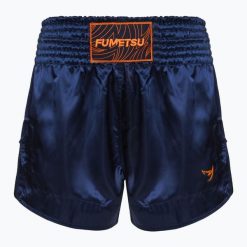 Spodenki treningowe męskie FUMETSU Origins Muay Thai. Niebieskie krótkie spodenki sportowe męskie FUMETSU, l, bez wzorów, z materiału, na fitness i siłownię. Za 199.99 zł.