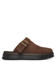 Dr. Martens Klapki Brookline DM40666202 Brązowy. Brązowe klapki damskie Dr. Martens, bez wzorów, ze skóry, bez obcasa. Za 649.99 zł.