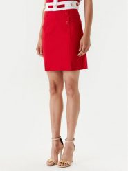 Morgan Spódnica mini 241-JEON Czerwony Regular Fit. Czerwone spódnice damskie Morgan, bez wzorów, z syntetyku, mini. Za 159.99 zł.