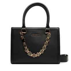 Torebka LOVE MOSCHINO. Czarne torebki do ręki damskie Love Moschino, bez wzorów, klasyczne, bez dodatków. Za 889.99 zł.