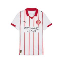 Damska koszulka domowa Girona FC 25/26 PUMA White Red. Białe koszulki sportowe damskie Puma, l, bez wzorów, bez kołnierzyka, bez ramiączek, do biegania. Za 439.00 zł.