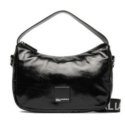 Torebka Karl Lagerfeld Jeans. Czarne torebki do ręki damskie Karl Lagerfeld Jeans, bez wzorów, z jeansu, klasyczne, bez dodatków. Za 639.99 zł.