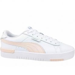 Buty do chodzenia damskie Puma Jada Renew. Białe obuwie sportowe damskie Puma, bez wzorów, z materiału, trekkingowe. Za 345.00 zł.