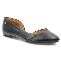 Baleriny damskie Maciejka płaskie i ze skóry licowej czarne 02445-20/00-5. Czarne półbuty damskie Maciejka, bez wzorów, ze skóry, eleganckie, bez obcasa, na płaskiej podeszwie, bez zapięcia. Za 179.00 zł.