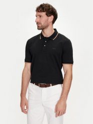 Boss Polo Parlay 190 50494697 Czarny Regular Fit. Czarne koszulki polo męskie Boss, m, bez wzorów, z bawełny, bez ramiączek. Za 769.99 zł.