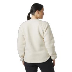 Bluza damska Helly Hansen Escape Teddy. Białe bluzy sportowe damskie Helly Hansen, bez wzorów, bez kaptura, trekkingowe. Za 406.25 zł.