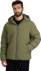 Kurtka puchowa męska 4F M0710 khaki 4FWAW25TDJAM0710 43S L. Brązowe kurtki męskie 4f, l, bez wzorów, z puchu, bez kaptura. Za 529.49 zł.